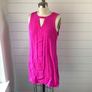 Charlie Jade hot pink silk dress